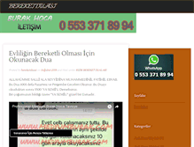 Tablet Screenshot of bereketduasi.com